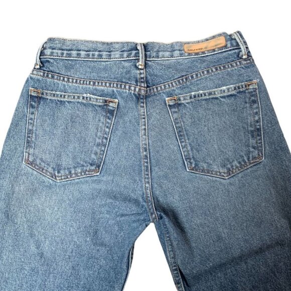 GRLFRND Womens Jeans Crop High Rise Straight Leg Size 28 Blue - Picture 5 of 10